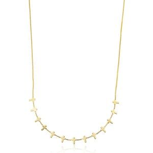 Sheila Fajl Pietro Cross Necklace in 18k Gold
